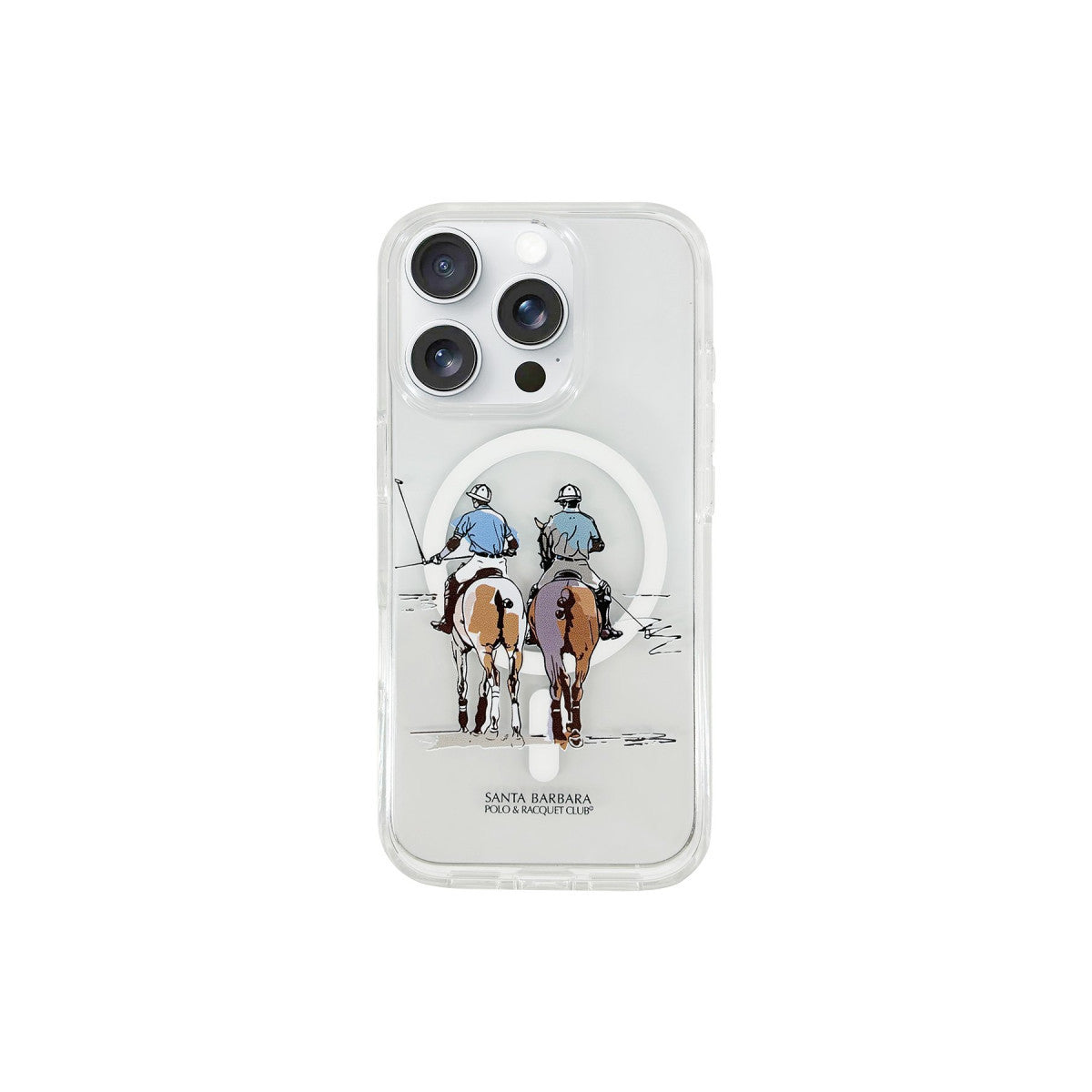Santa Barbara Polo Racquet Club Apple iPhone 16 Willie Şeffaf Magsafe Kapak